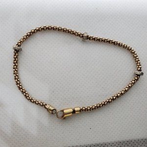 Sterling silver Gold Toned Bracelet